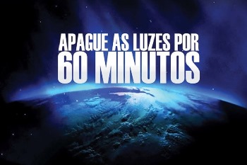 As luzes vão apagar-se durante uma hora